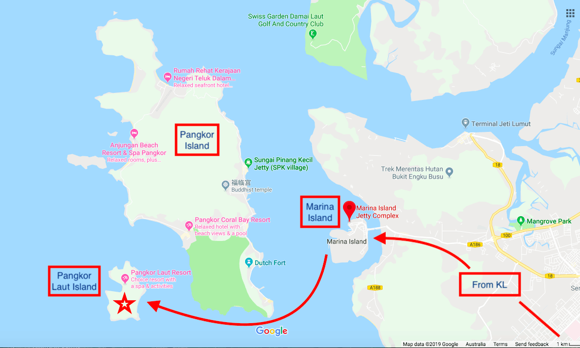 Directons to and map of Pangkor Laut Resort- Malaysia ] Travel Mermaid