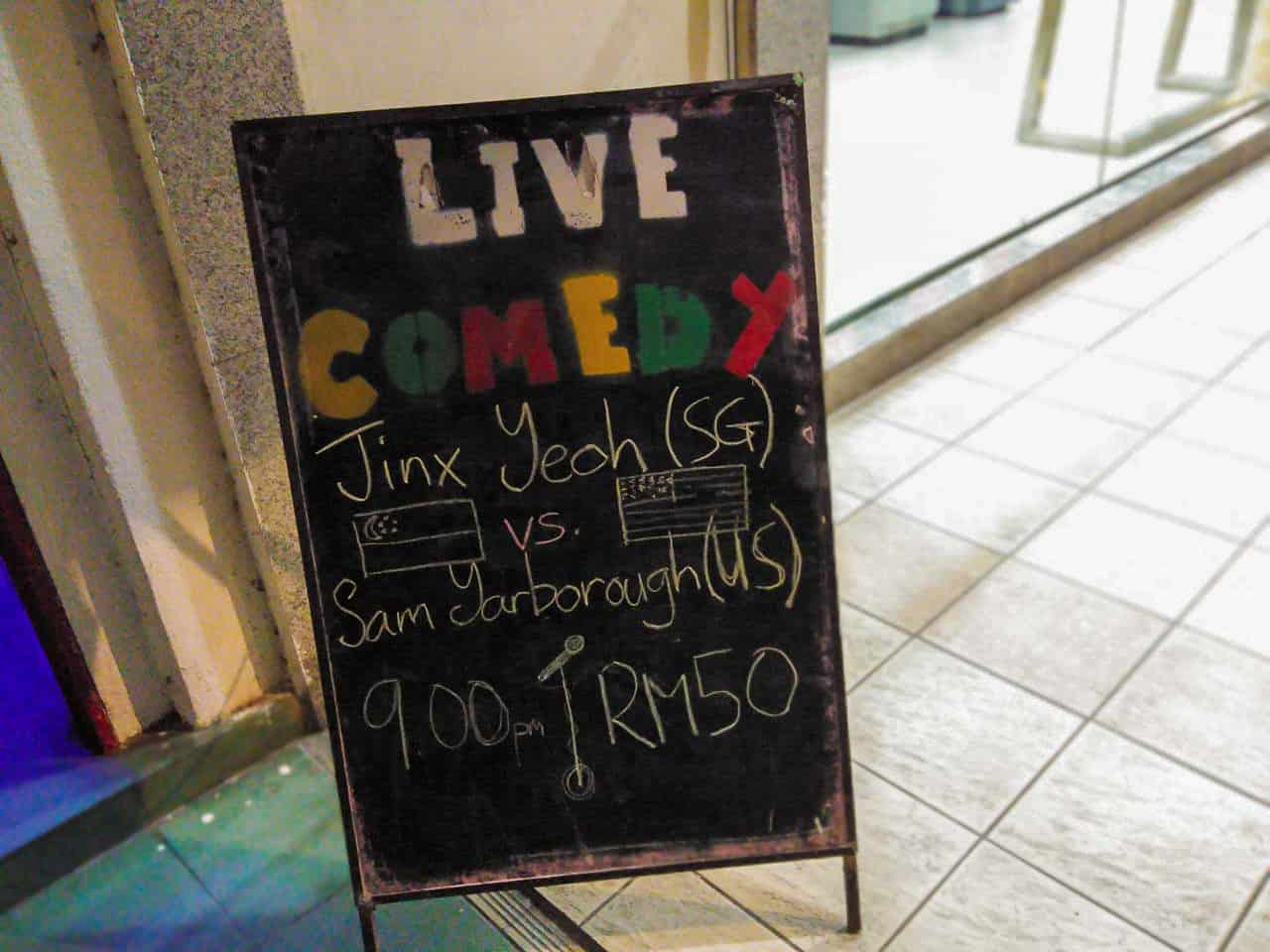 Crackhouse Comedy Club in TTDI, Kuala Lumpur // TravelMermaid.com