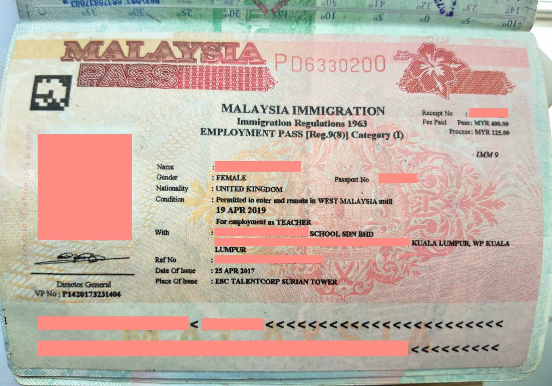 kl tourist visa