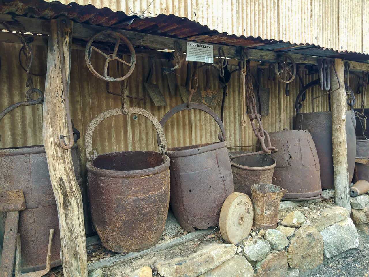 Ore buckets at Herberton Heritage Village museum, North Queensland // Travel Mermaid.com