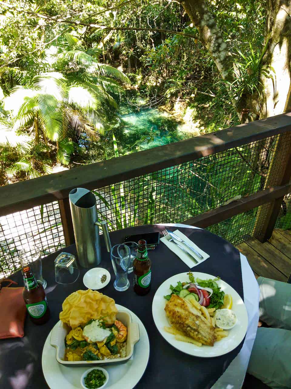 Lunch overlooking Cooper Creek in the Daintree rainforest, Australia // Travel Mermaid