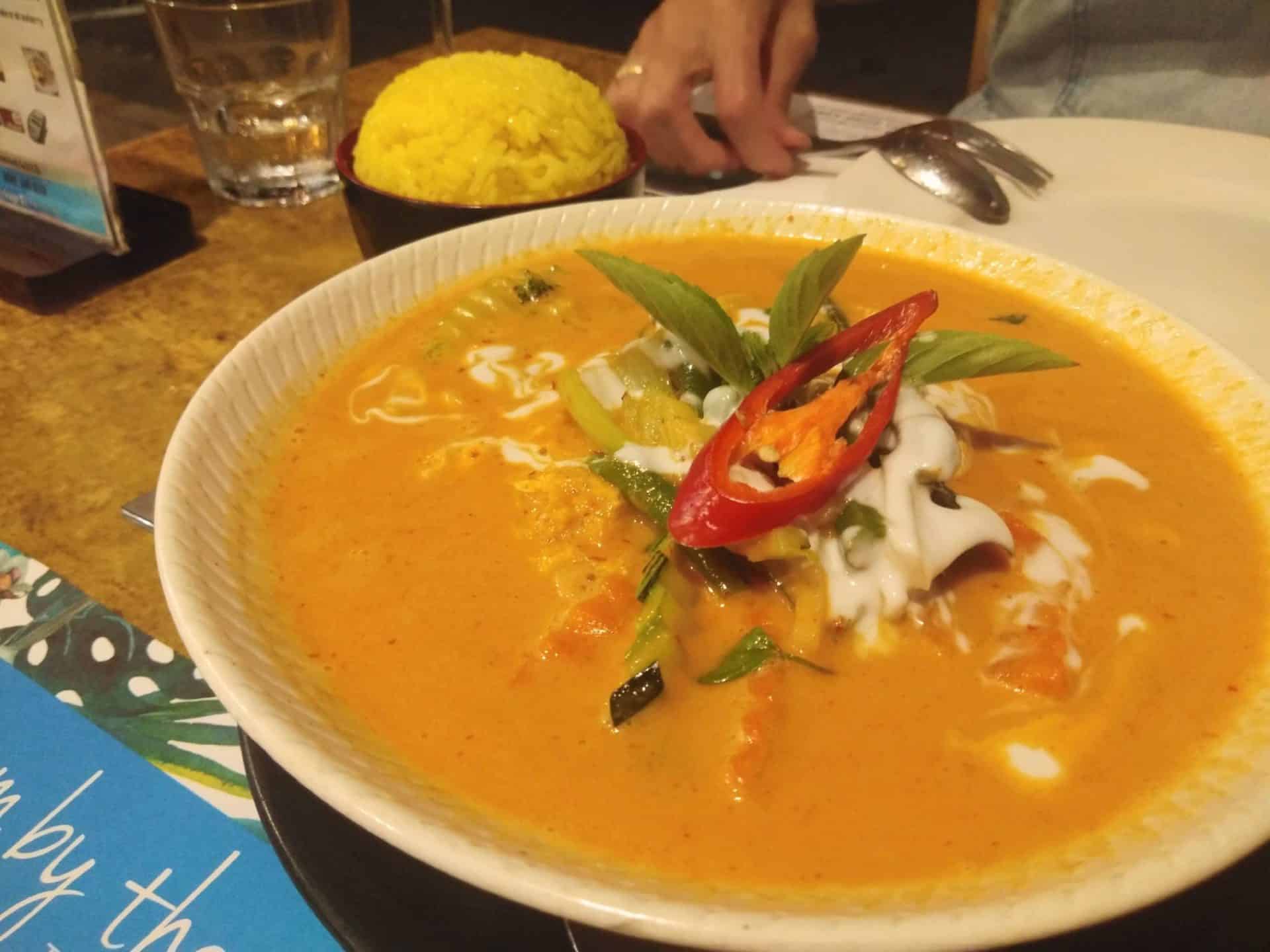 Thai red curry from Siam By The Sea restaurant in Port Douglas // Travel Mermaid