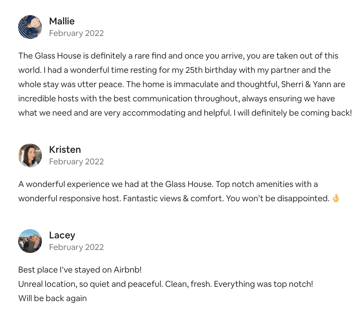 Reviews on Airbnb