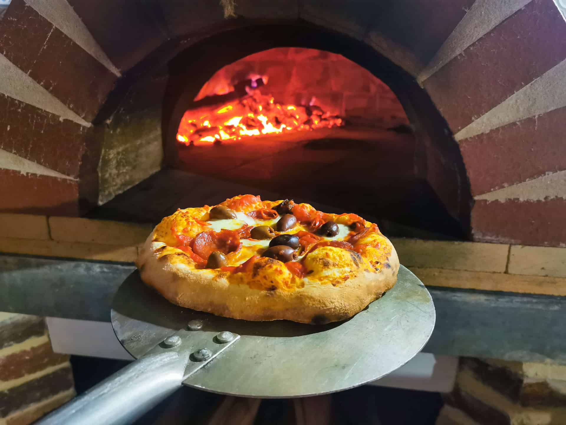 Pizza from the woodfired-oven at The Glass House WA