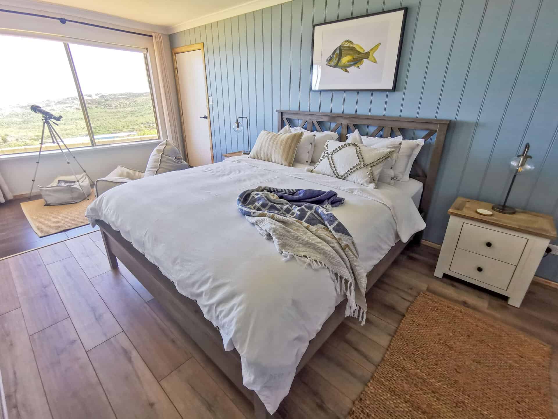 Second bedroom at The Glass House WA in Greenough